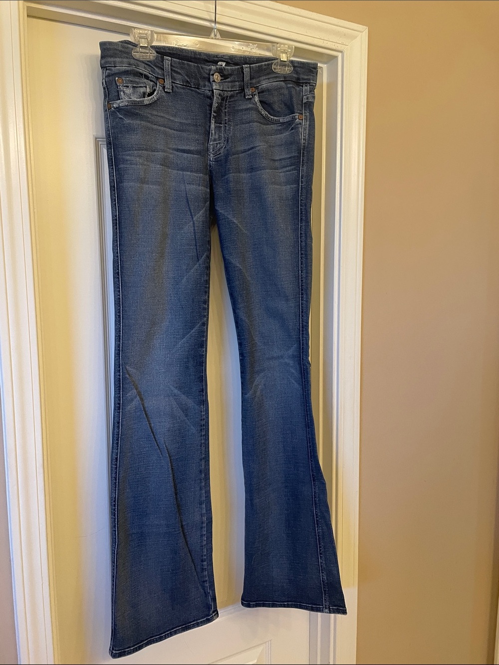 7 For All Mankind medium Blue A-Pocket Flare Jeans